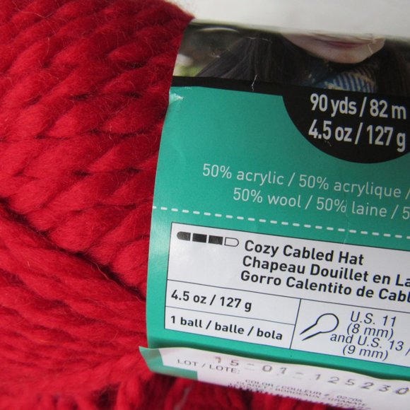 4+sks Bulky(weght 6) yarn, Wool/Acrylic, Lion Brand, Brand:Loops & Threads - Picture 5 of 7